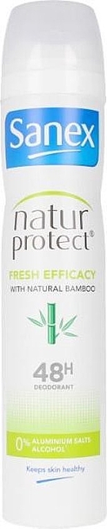 Bamboo Antiperspirant Deodorant - Sanex Natur Protect 0% Fresh Bamboo Deo Vapo — photo N1