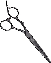 Hair Cutting Scissors, 5,75", for left-handers - Olivia Garden SilkCut PRO Matt Black 5,75" — photo N3