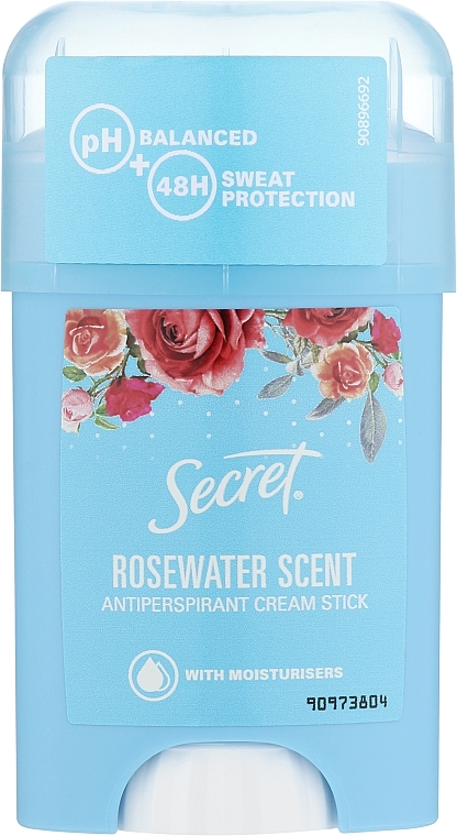 Creamy Antiperspirant Deodorant "Rose Water" - Secret Key Antiperspirant Cream Stick Rosewater scent — photo N2