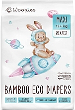 Diapers, 12+ kg, 30 pcs - Wooden Spoon Woopies Eco Maxi — photo N1