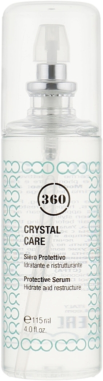 Repairing Thermal Protective Hair Serum - 360 Crystal Care Protective Serum — photo N3