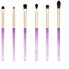 Makrup Brush Set, 6pcs - Nabla Amethyst Detail Eye Brush Set — photo N1