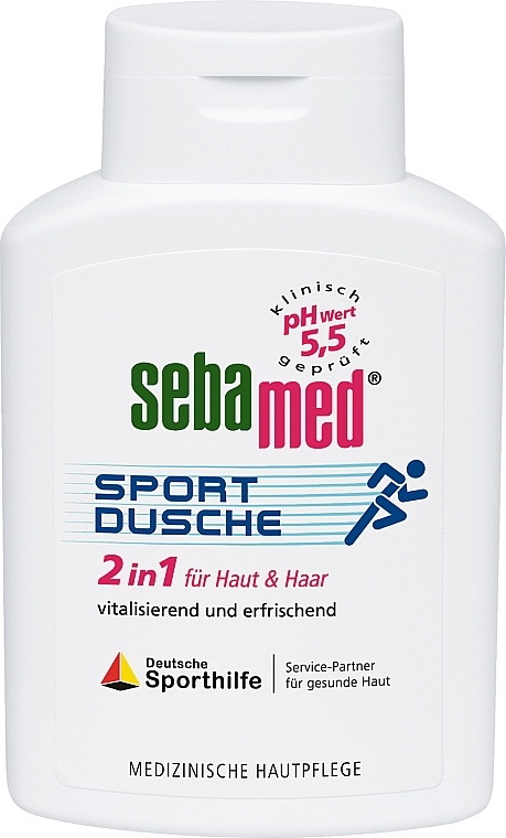 Hair & Body Wash Gel - Sebamed Sport Shower Gel 2 in 1 For Body And Hair — photo N2