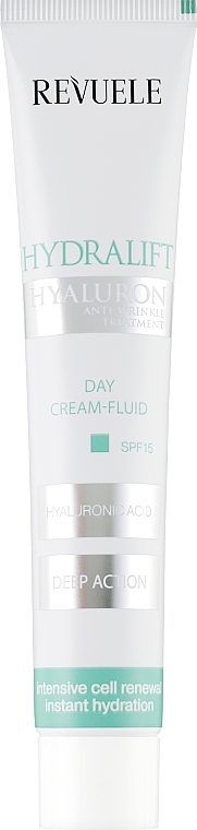 Facial Day Cream - Revuele Hydralift Hyaluron Day Cream Fluid SPF 15 — photo N2