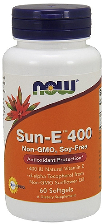 Vitamin Sun-E 400 - Now Foods Sun-E 400 IU Softgels — photo N10