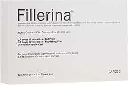 Fragrances, Perfumes, Cosmetics Dermato-Cosmetic System, level 2 - Fillerina Dermo-Cosmetic Filler Treatment Grade 2 (gel/30ml + cr/30ml + applicator/2pcs)