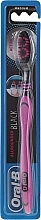 Medium Toothbrush, "Allrounder", light pink - Oral-B Allrounder Black Medium — photo N2