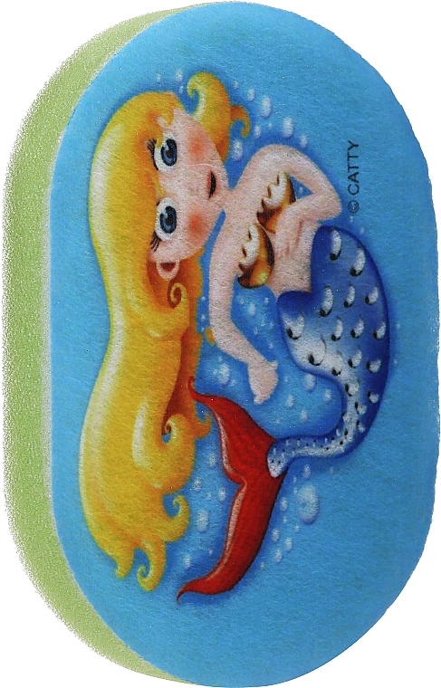 Kids Bath Sponge 'Animals', mermaid - LULA — photo N4