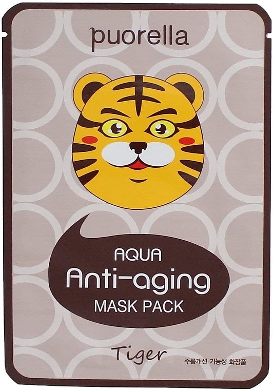 Tiger Anti-Aging Face Mask - Puorella Anti-Aging Mask Pack — photo N1