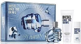 Fragrances, Perfumes, Cosmetics Diesel Only The Brave - Set (edt/75ml + sh/gel/100ml + sh/gel/50ml)