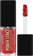 Lasting Liquid Lipstick - Avon Power Stay 16H High Voltage Spark Lip Colour — photo N1