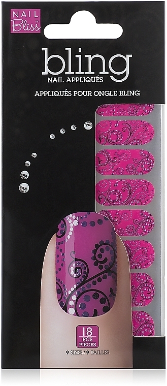 Nail Appliques - Dashing Diva Nail Bliss Bling Nail Appliques — photo N2