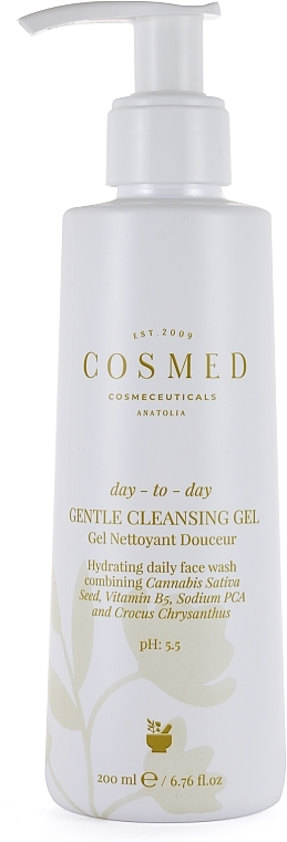 Gentle moisturizing daytime face wash gel - Cosmed Day To Day Gentle Cleansing Gel — photo N1