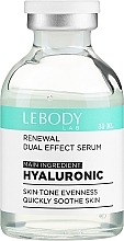 Fragrances, Perfumes, Cosmetics Hyaluronic Acid Face Serum - LeBody Renewal Dual Effect Serum Hyaluronic