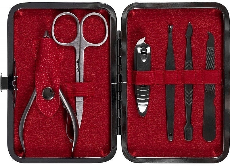 Manicure Set, 6 items, 79634, in red case - Top Choice — photo N7
