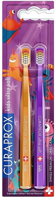 Duo Superheroes Edition 2024 Toothbrush Set - Curaprox CS 5460 Kids Ultra Soft — photo N1