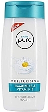 Fragrances, Perfumes, Cosmetics Shower Cream - Cussons Pure Shower Cream Moisturising Camomile & Vitamin E