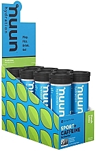 Caffeinated Electrolyte Drink, fresh lime - Nuun Sport Hydration + Caffeine Fresh Lime — photo N1