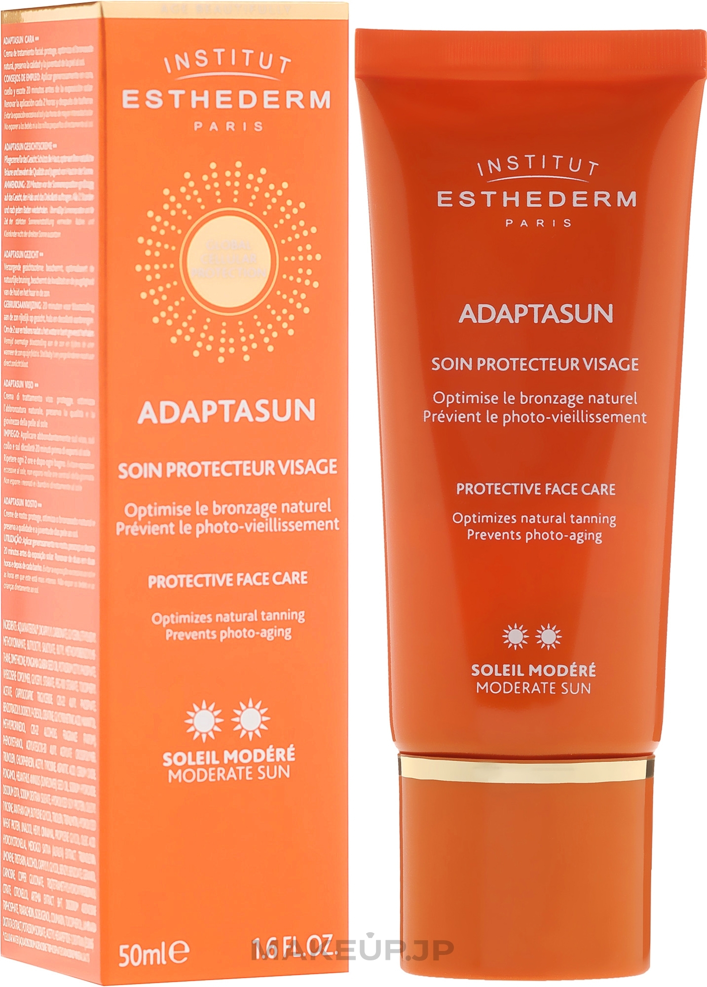 Protective Cream for Face SPF15 - Esthederm Adaptasun "Normal" — photo 50 ml