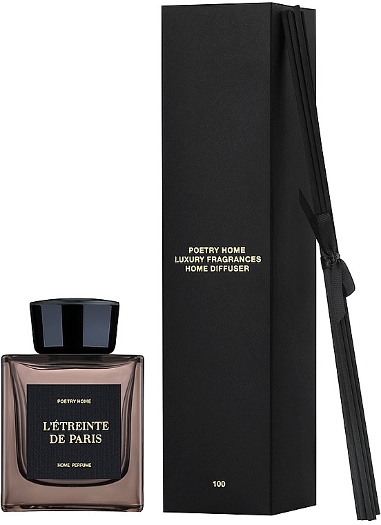 Poetry Home L’etreinte De Paris Black Square Collection - Perfumed Reed Diffuser — photo N7