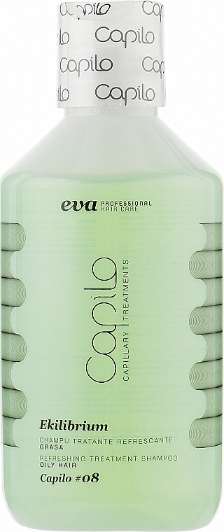 Refreshing Therapeutic Shampoo for Oily Scalp - Eva Professional Capilo Ekilibrium Shampoo №08 — photo N5