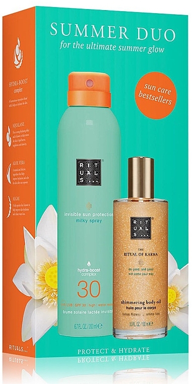 Beauty Set - Rituals Summer Duo Set (b/oil/100 ml + spray/200 ml) — photo N1