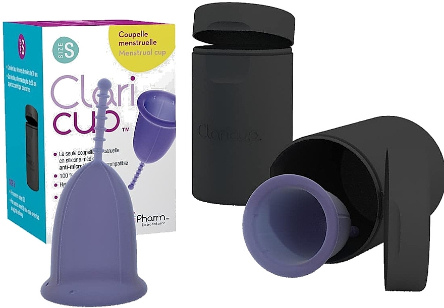 Silicone Menstrual Cup, size S - Claripharm Claricup Menstrual Cup — photo N1