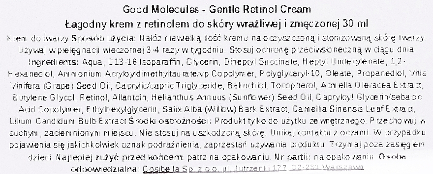 Retinol Cream for All Skin Types - Good Molecules Gentle Retinol Cream For All Skin Types — photo N3