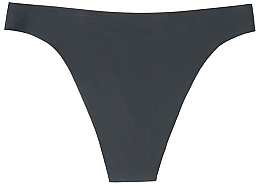 Menstrual Thong Panties, black - Platanomelon Tanga Menstrual Confortable Kiwitas — photo N1