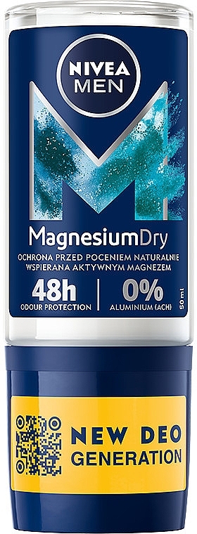 Roll-On Deodorant - Nivea Men Magnesium Dry Deodorant — photo N3