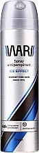 Fragrances, Perfumes, Cosmetics Antiperspirant Antibacterial Spray - Wars Expert For Men Ice Effect