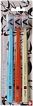 Fragrances, Perfumes, Cosmetics Toothbrush Set 'Super Soft V', blue, red, beige - Curaprox