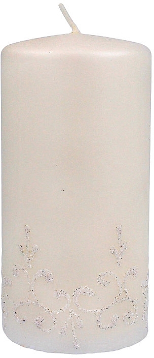 Tiffany Candle, 7x14cm, white - Artman Tiffany Candle — photo N1