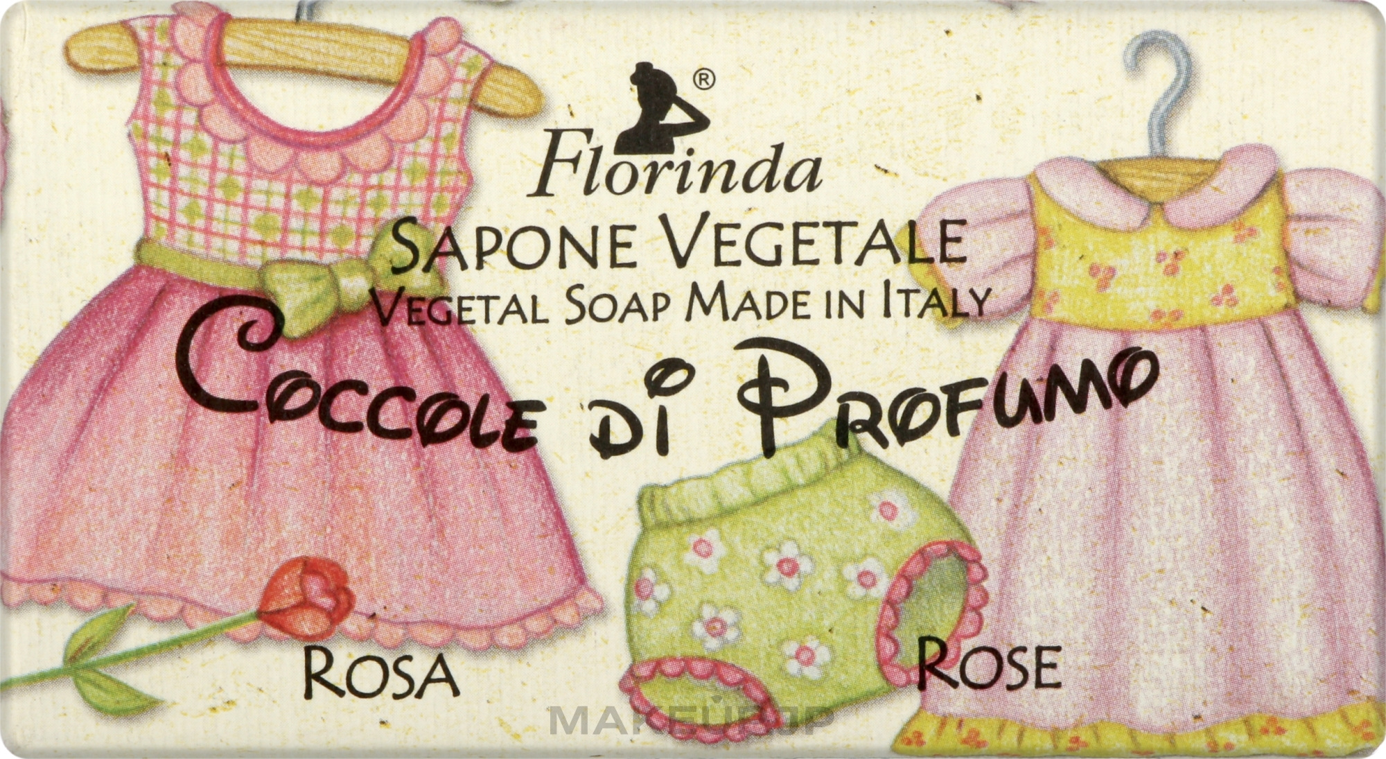 Kids Natural Soap "Rose" - Florinda Sapone Vegetale Rose — photo 100 g
