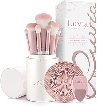 Makeup Brush Set, 7 pcs - Luvia Cosmetics Prime Vegan Candy Brush Set — photo N5