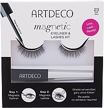 Fragrances, Perfumes, Cosmetics Set - Artdeco Magnetic Eyeliner & Lashes Kit 23 Posh Dress (eyeliner/5ml + lashes)