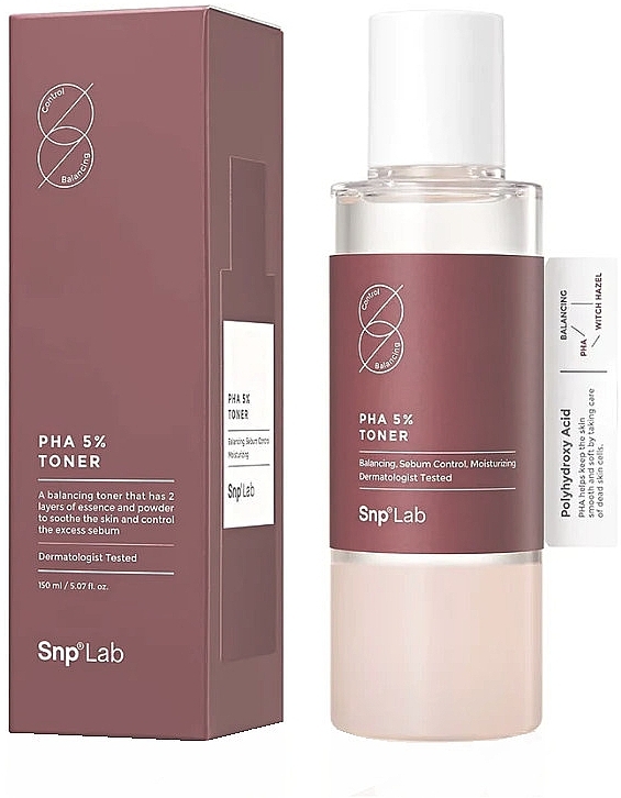 Exfoliating Toner - SNP Lab PHA 5% Toner — photo N1