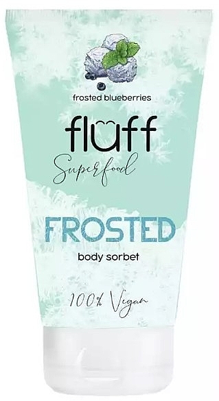 Frozen Blueberry Body Sorbet - Fluff Body Sorbet Frosted Blueberries — photo N1
