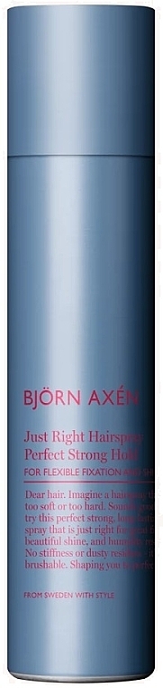 Hair Spray - BjOrn AxEn Just Right Hairspray — photo N1