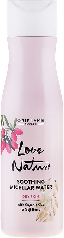 Softening Micellar Water for Face - Oriflame Love Nature Soothing Micellar Water With Organic Oat&Goji Berry — photo N1