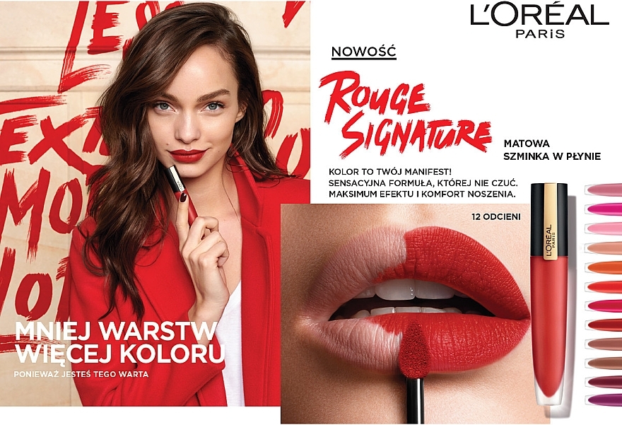 Matte Tint Lipstick - L'Oreal Paris Rouge Signature — photo N8