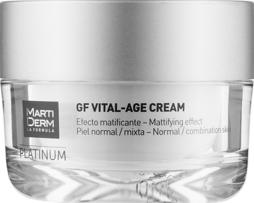 Facial Cream for Normal & Combination Skin - MartiDerm Platinum Gf Vital Age Cream — photo N1