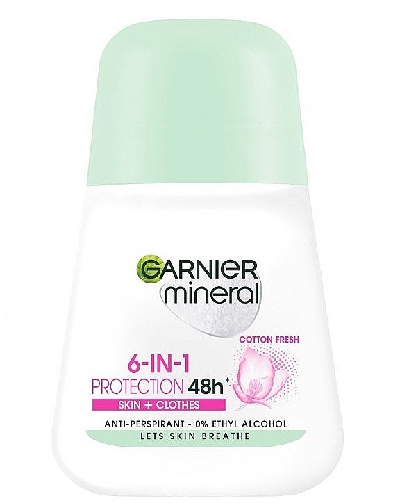 Roll-on Deodorant - Garnier Mineral Roll-On Cotton Fresh — photo N1