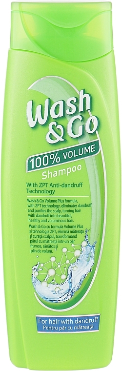 Anti-Dandruff Shampoo with ZPT Technology - Wash&Go Anti-dandruff Shampoo With ZPT Technology — photo N1