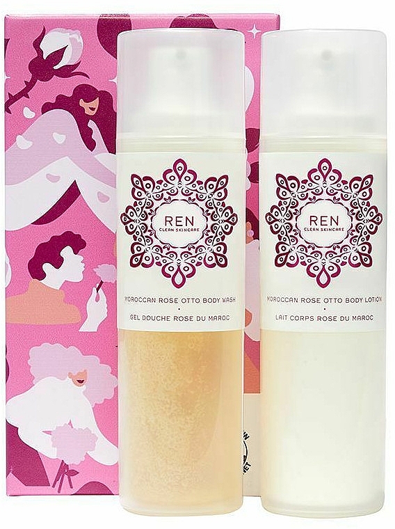 Set - Ren Body Bliss Rose Duo (shr/gel/200ml + b/lot/200ml) — photo N13