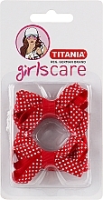 Fragrances, Perfumes, Cosmetics Hair Tie "Bow", 2 pcs, red - Titania