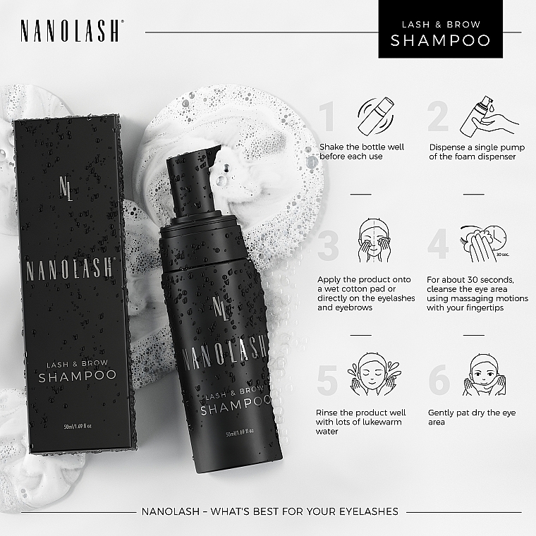 Lash & Brow Shampoo - Nanolash Lash & Brow Shampoo — photo N5