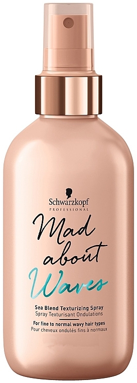 Volume Texturizing Wavy Hair Spray - Schwarzkopf Professional Mad About Waves Sea Blend Texturizing Spray — photo N9