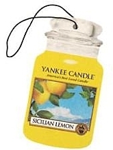 Sicilian Lemon Car Perfume - Yankee Candle Sicilian Lemon Car Jar Ultimate — photo N1