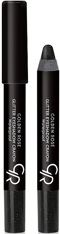 Eyeshadow Crayon - Golden Rose Glitter Eyeshadow Crayon Waterproof — photo N2